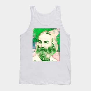 Walt Whitman Green Portrait | Walt Whitman Artwork 7 Tank Top